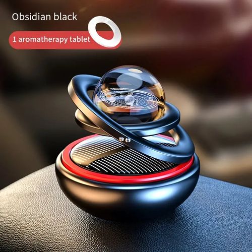 Solar-Powered Car Air Freshener and Purifier - Revitalize Your Car's Interior with Rotating Aromatherapy