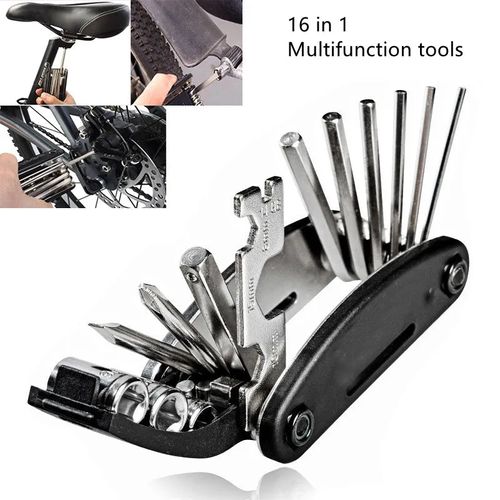 Hot selling 16 in 1 multifunction MTB road bike cycling repair tool sets portable fixing tool bicycle tool