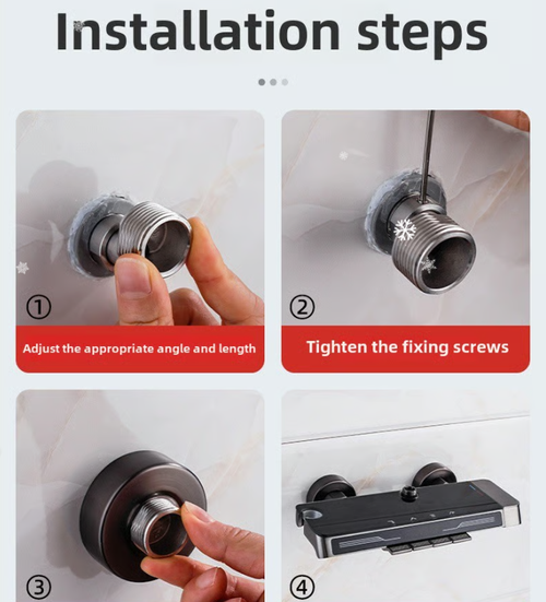 2pcs 🔥Adjustable Shower Faucet Angle Adapter