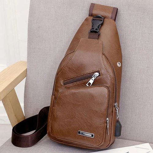 Exquisite Gift - Men's Multifunctional High Quality Leather Chest Bag