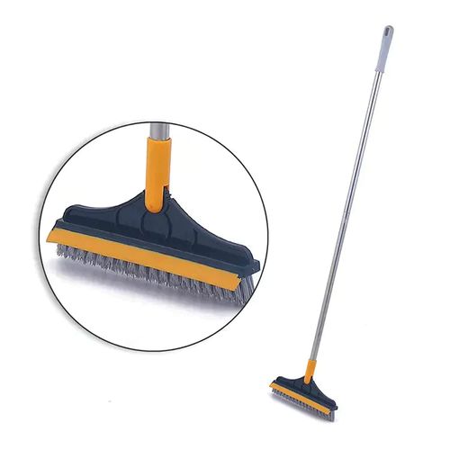 Bathroom tile floor cleaning brush sweeping window cleaning brush 2 in 1 cleaning brush