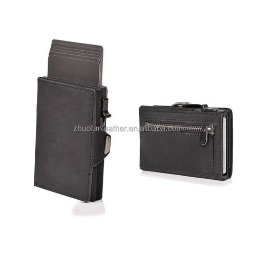 RFID Wallet Card Holder Pocket Genuine Leather Men Wallet