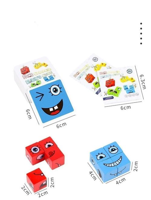 Face-Changing Magic Cube Building Blocks