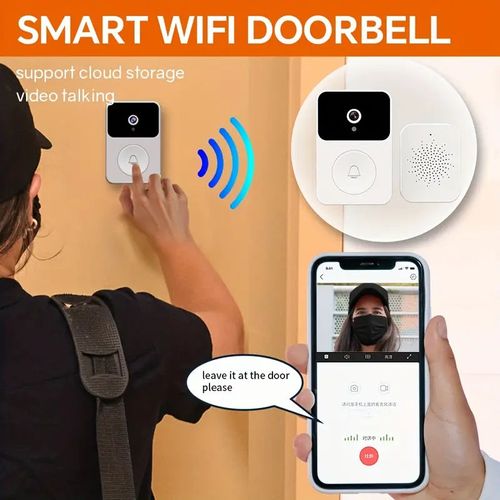 Wireless Smart Doorbell Camera with 480P HD Video