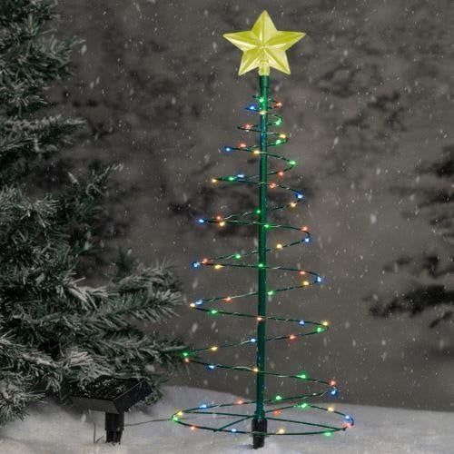 (🎅Christmas sales)Solar Metal LED Christmas Tree Decoration String Lights