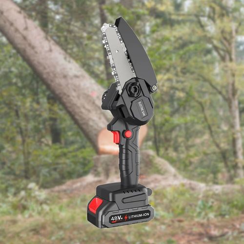 Rechargeable chain saw the battery sharpener wood cutting mini chain saw