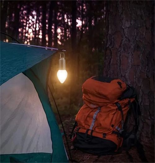 2024 New Outdoor Camping Hanging Type-C Charging Retro Light Bulb Lighting Decoration