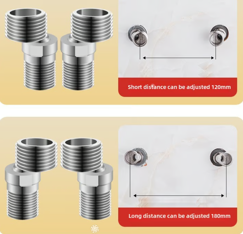 2pcs 🔥Adjustable Shower Faucet Angle Adapter