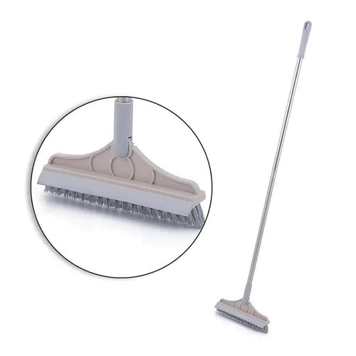 Bathroom tile floor cleaning brush sweeping window cleaning brush 2 in 1 cleaning brush