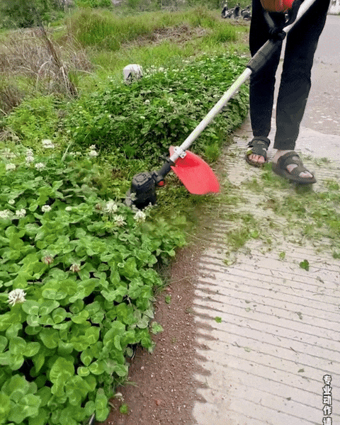 Multi - Function Lawn Mower（Upgraded version, with 2 sets of high-capacity lithium batteries and equipped with auxiliary） wheels.