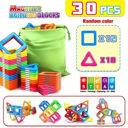 Big Size Magnetic Building Blocks - STEM Learning Toys for Kids