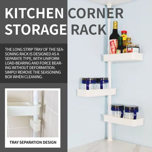 Expandable No-Hole Spice Rack