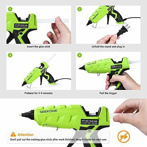 25W Hot Melt Glue Gun with 10pcs 7*150mm Glue Sticks