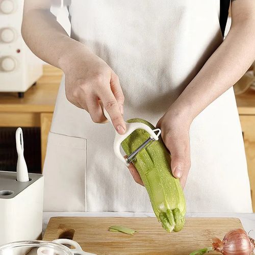 Scissors Melon paring 6-piece Stainless steel peeler set Kitchen gadget Belt combination knife set