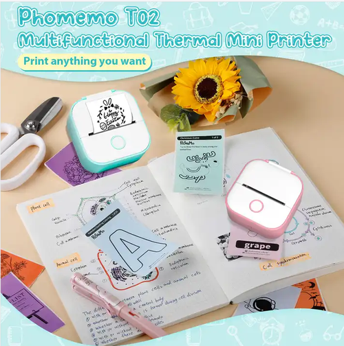Phomemo T02 Mini Portable Thermal Printer