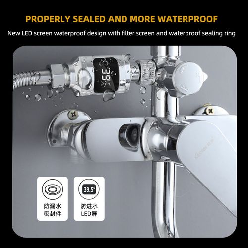 New Digital Safe Shower Temperature Monitor