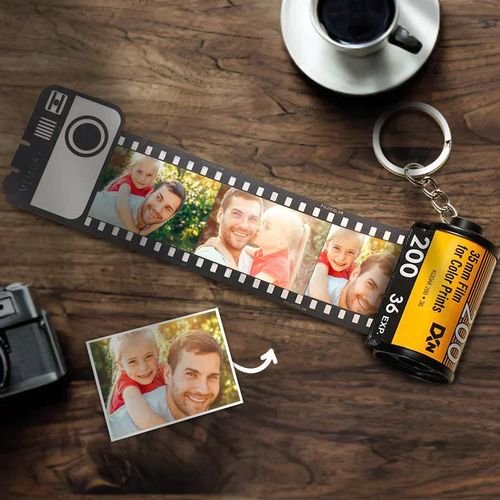 Custom Camera Film Roll Keychain1