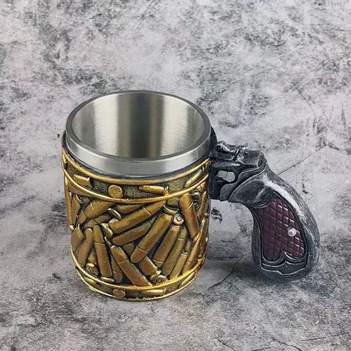 🔥Stainless Steel Bullet Pattern Beer Mug🔥