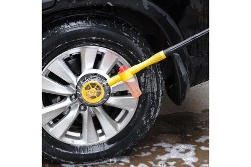 Car Rotary Wash Brush Kit 360 Degree Automatic Rotating Adjustable Dip Wash Brush High Pressure Washer for Vehicle Cleaning