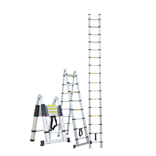 2023 multi-function aluminum alloy telescopic ladder joint folding indoor ladder truck rack