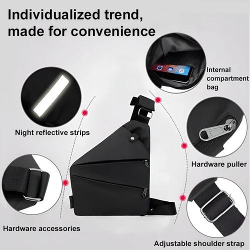 Multi-functional close-fitting anti-theft chest bag