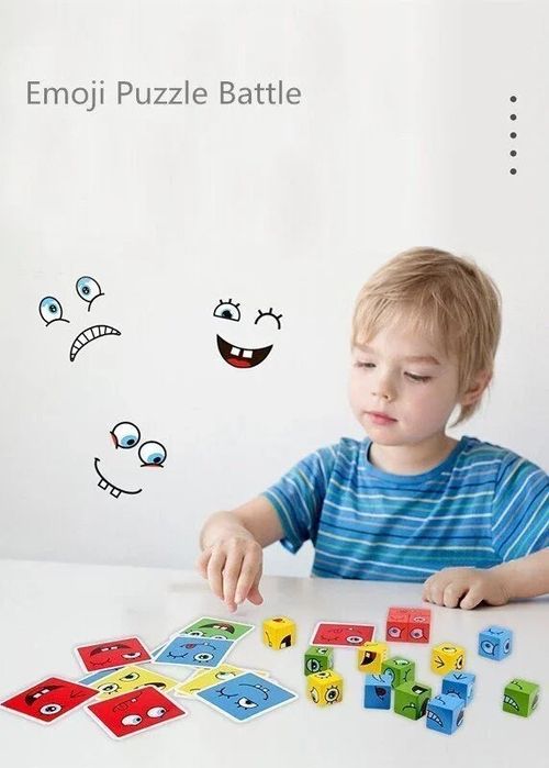 Face-Changing Magic Cube Building Blocks