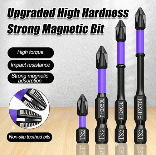 Upgraded High Hardness And Strong Magnetic Bit
