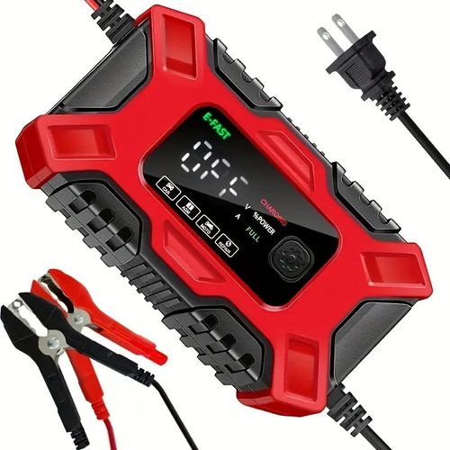 12V 6 Amp Intelligent Automatic Battery Charger/Maintainer With LCD Screen