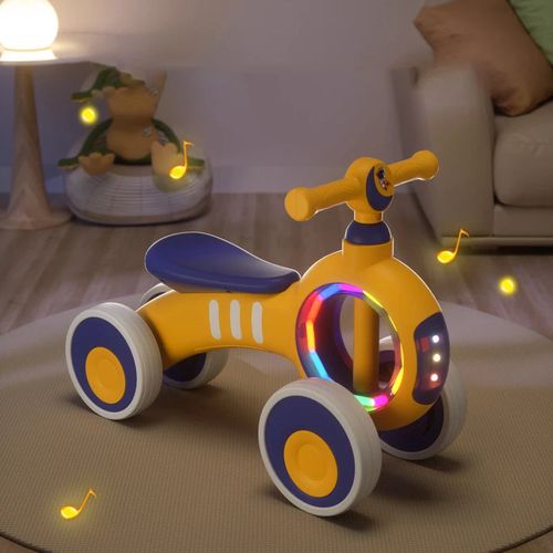 Children's Balance Car Kids Scooter Four Wheel Sliding Walkers Baby Toys Car With Light Music For 1-3 years old