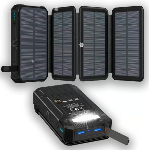 ⚡Outdoor Foldable Solar Large Capacity Charger Mobile Power Bank