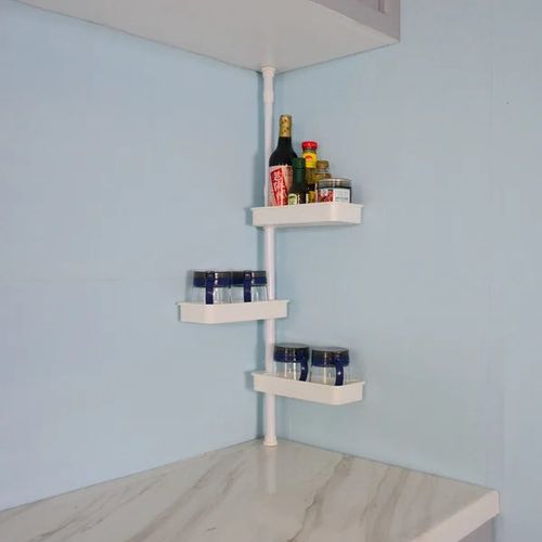 Expandable No-Hole Spice Rack