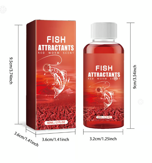 2pcs Red Worm Liquid Bait