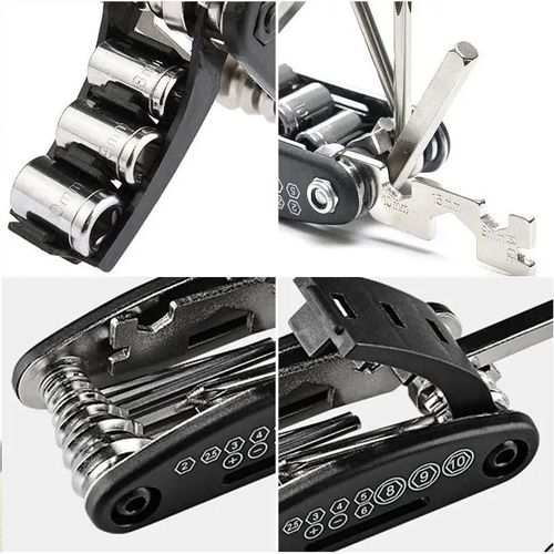 Hot selling 16 in 1 multifunction MTB road bike cycling repair tool sets portable fixing tool bicycle tool