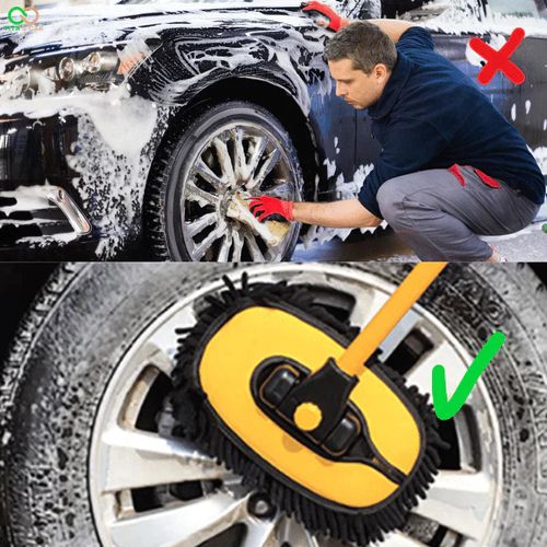 TX Car telescopic type Cleaning car wash brush Long Handle Cleaning Brush Car Cleaning Tools