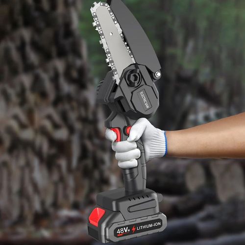 Rechargeable chain saw the battery sharpener wood cutting mini chain saw