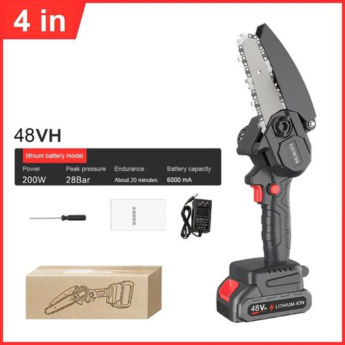 Rechargeable chain saw the battery sharpener wood cutting mini chain saw