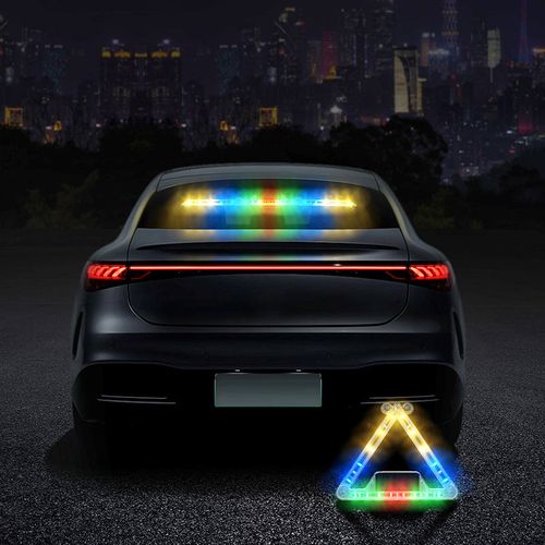 N22 Solar Wireless Foldable LED Emergency Vehicle Lighting Light Bars Triangle