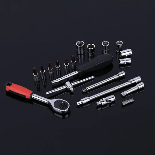 Set of 46pcs Manual Machine Auto Repair Combination Tool sets Hand Impact Spanner 1/4" Small Socket Wrench set