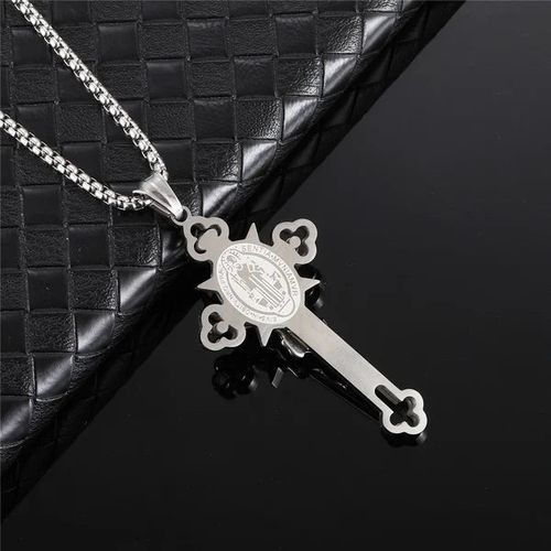 🙏ST.Benedict Protection Cross Power Pendant Necklace🙏