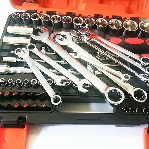 Set of 46pcs Manual Machine Auto Repair Combination Tool sets Hand Impact Spanner 1/4" Small Socket Wrench set