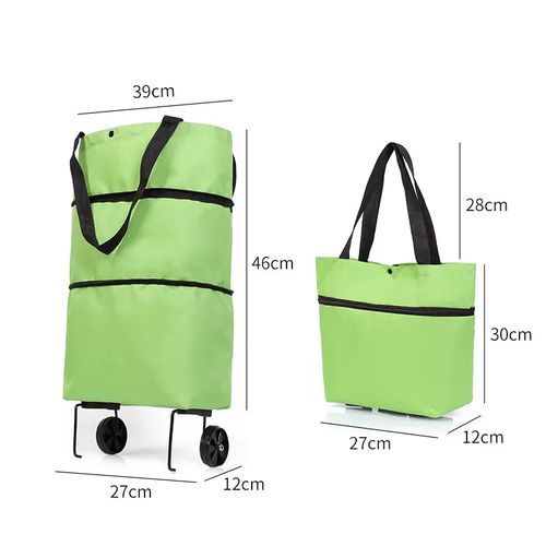 Foldable Shopping Trolley Tote Bag