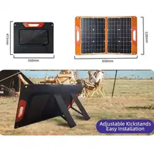 Outdoor Power Maker Portable Solar Panel 60w Mono ETFE Foldable Photovoltaic Solar Panel 60 watt