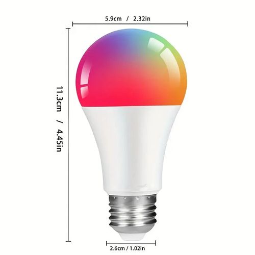 Smart RGBW LED Color Changing Light Bulbs with App Control - Dimmable Music Sync (4PCS)