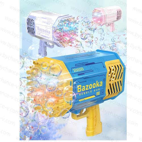 brinquedo quente 69 Buracos Bubbles Máquina bolha fabricante Gatling brinquedo arma com luz verão brinquedo ao ar livre praia brinquedo para todas as idades