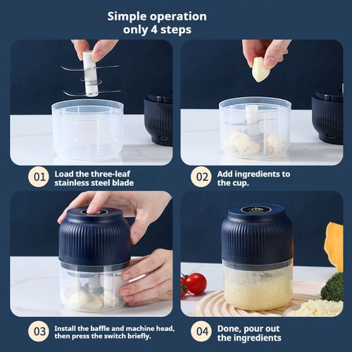 Electric Garlic Chopper,Mini Portable Veggie Chopper