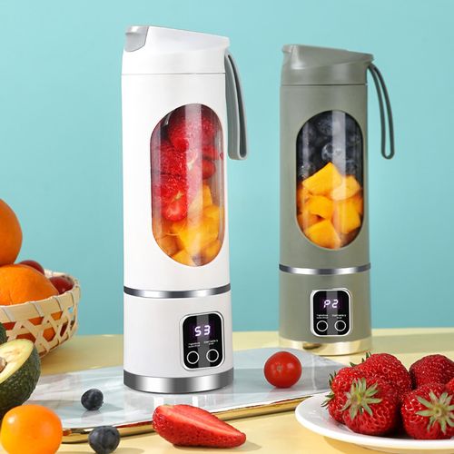 ✨Rechargeable Portable Juicer Blender Freshly Squeezed Juice Mixer Personal Safety 12 Blades Mini Juicer🥤