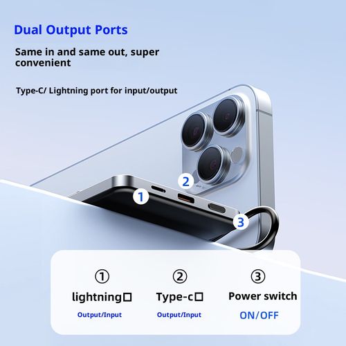 Magnetic Wireless Power Bank 10000mAh | Portable Fast Charger with Strong Magnet & USB-C Output for iPhone & MagSafe