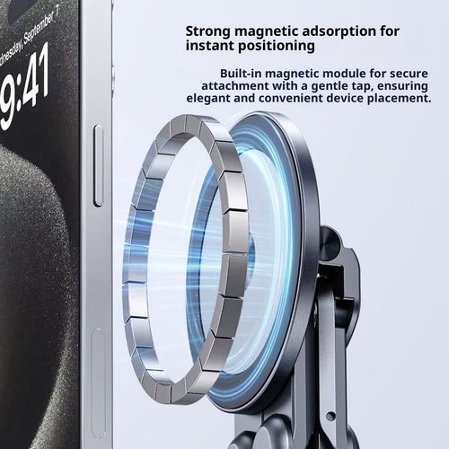 New Magnetic Phone Holder: Handheld or Desktop Multi-Function Stand for Phones, Tablets, and Laptops - Universal Aluminum Alloy Design