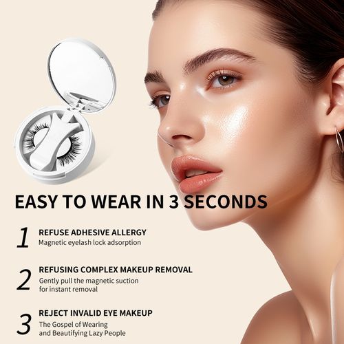 🙋‍♀️Magnetic glue-free false eyelashes