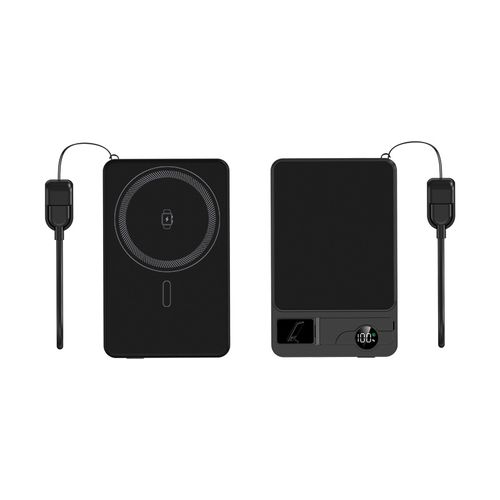 Magnetic Wireless Power Bank 10000mAh | Portable Fast Charger with Strong Magnet & USB-C Output for iPhone & MagSafe